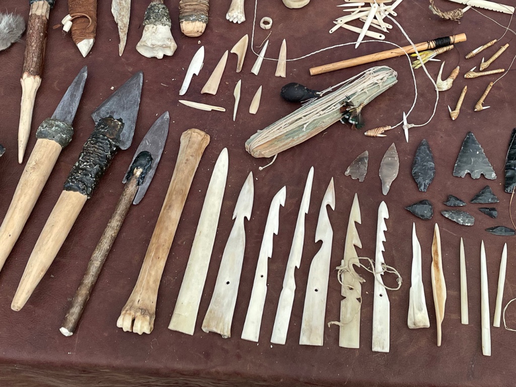 primitive skills - flint knapping & bone working course in wales